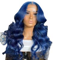 High Temperature Fiber Wavy Wig Can NOT perm or dye & for women blue PC