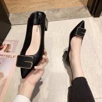 PU Leather High-Heeled Shoes pointed toe & anti-skidding Pair