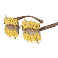 PC-Polycarbonate Sun Glasses for women & anti ultraviolet & sun protection Copper Alloy PC