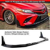 2018-23 Camry SE XSE Yofer V2 Winglet Front Lip, durable, , more colors for choice, Sold By Set