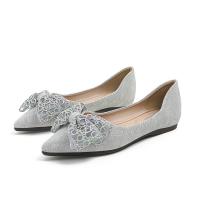 Gummi & Polyester Spitz flache Schuhe, mehr Farben zur Auswahl,  Paar