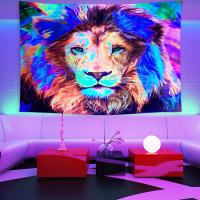 Polyester Tapestry for home decoration printed Lion PC