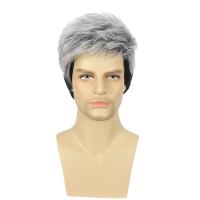 High Temperature Fiber for man Wig Can NOT perm or dye mixed colors PC