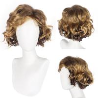High Temperature Fiber Wavy Wig Can NOT perm or dye gold PC