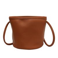 PU Leather Easy Matching & Bucket Bag Crossbody Bag Lichee Grain PC