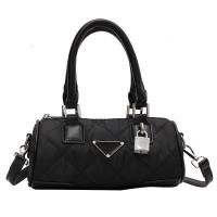 Cloth & PU Leather Easy Matching Handbag attached with hanging strap Argyle PC
