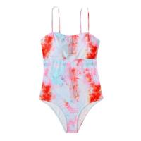 Spandex & Polyester One-piece Swimsuit & padded Tie-dye PC