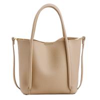 PU Leather Easy Matching Handbag large capacity & attached with hanging strap Lichee Grain PC
