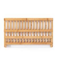 Moso Bamboo foldable Drain Basket for storage & durable & large capacity Solid yellow PC