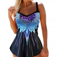 Polyester Quick Dry One-piece Swimsuit printed PC