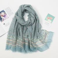 Cotton Linen Women Scarf can be use as shawl & sun protection & thermal & breathable printed shivering PC