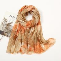 Polyester Women Scarf can be use as shawl & sun protection & breathable printed PC