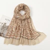 Voile Fabric Women Scarf dustproof & can be use as shawl & sun protection & breathable printed PC