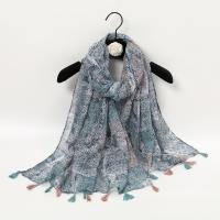 Polyester Tassels Women Scarf dustproof & sun protection & thermal printed geometric PC