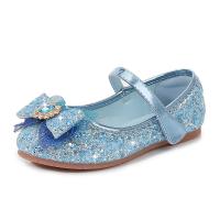Beef Tendon & PU Leather with bowknot Girl Kids Shoes Plastic Sequins Pair