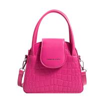 PU Leather Easy Matching Handbag attached with hanging strap crocodile grain PC
