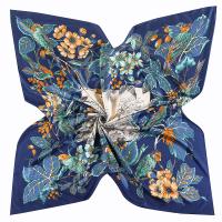Polyester Silk Scarf dustproof & can be use as shawl printed PC