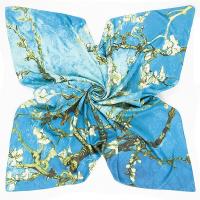 Polyester Beach Scarf Silk Scarf dustproof & can be use as shawl & sun protection printed Plant PC