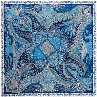 Polyester Silk Scarf can be use as shawl & sun protection & thermal printed PC