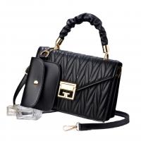 PU Leather hard-surface & easy cleaning & Coin Purse Handbag attached with hanging strap Solid PC