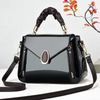 PU Leather easy cleaning & Easy Matching Handbag lacquer finish & attached with hanging strap Solid PC