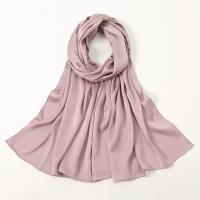 Voile Fabric Tassels Women Scarf dustproof & sun protection & thermal & breathable Solid PC