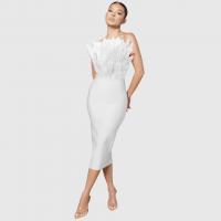 Polyester Slim One-piece Dress & tube Solid PC
