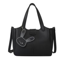 PU Leather Tote Bag Handbag soft surface & attached with hanging strap Solid PC