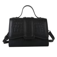 PU Leather Box Bag Handbag soft surface & attached with hanging strap Solid PC