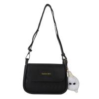 PU Leather Box Bag Shoulder Bag with hanging ornament & soft surface Solid PC