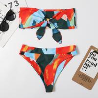 Polyester Bikini Afgedrukt verschillende kleur en patroon naar keuze Instellen