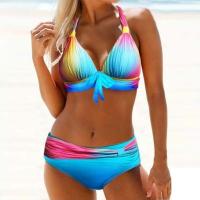Polyester Bikini Afgedrukt meer kleuren naar keuze Instellen