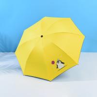 Iron & Vinyl foldable Umbrella sun protection & waterproof printed PC
