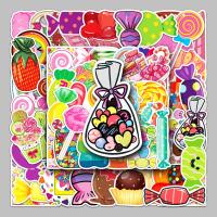Pressure-Sensitive Adhesive & PVC Decorative Sticker for home decoration & waterproof candy pattern mixed colors Bag