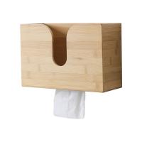 Moso Bamboo Tissue Box for storage & durable & portable wood pattern yellow PC