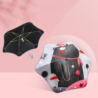Pongee reflective Umbrella for children & sun protection printed PC