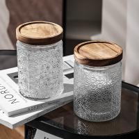 Bamboo & Glass dampproof Storage Jar tight seal PC