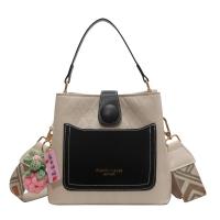 PU Leather Easy Matching Handbag with hanging ornament & attached with hanging strap Argyle PC
