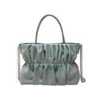 PU Leather Pleat & Easy Matching Handbag attached with hanging strap PC