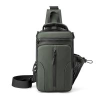 Nylon Backpack & Multifunction Sling Bag with bottle storage & waterproof Solid PC