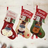 Vilt Kerstdecoratie sokken meer kleuren naar keuze stuk
