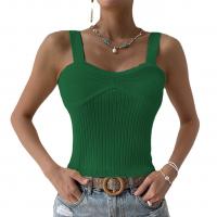 Viscose Tank Top slimming & backless knitted Solid PC