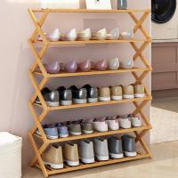 Bamboo Multilayer Shoes Rack Organizer for storage & durable Solid PC