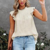 Polyester Women Sleeveless Blouses slimming patchwork PC