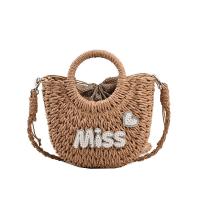 Straw Easy Matching Woven Tote attached with hanging strap letter PC