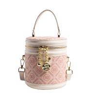 PU Leather Easy Matching Handbag attached with hanging strap pink PC