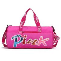 Sequin & Polyester Multifunction Shoulder Bag anti-theft & large capacity & waterproof letter PC