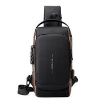 Polyester Cotton Multifunction Sling Bag anti-theft & large capacity & waterproof Solid PC