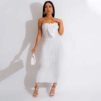 Polyester One-piece Dress & tube & skinny style PC