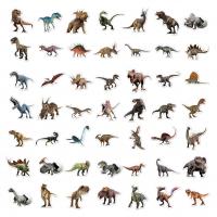 Drukgevoelige lijm Decoratieve sticker Dinosaurus gemengde kleuren Instellen